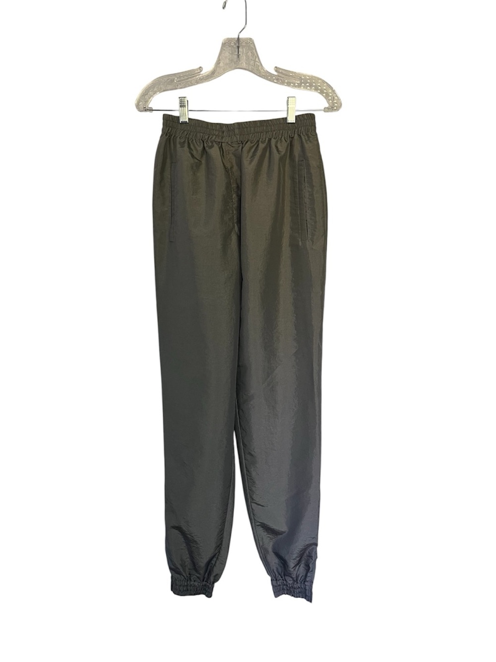 Tibi Crispy Nylon Kat Jogger Size Small in Grey - Picture 3 of 15